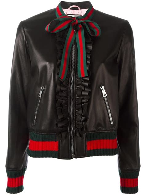 gucci veste en cuir|Gucci .